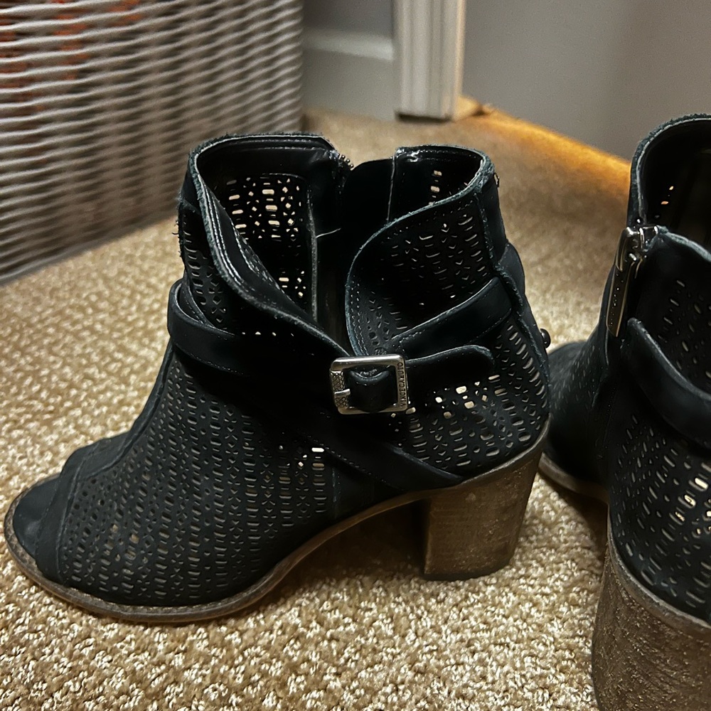 Vince Camuto Perforated Open Toe Booties - image 3
